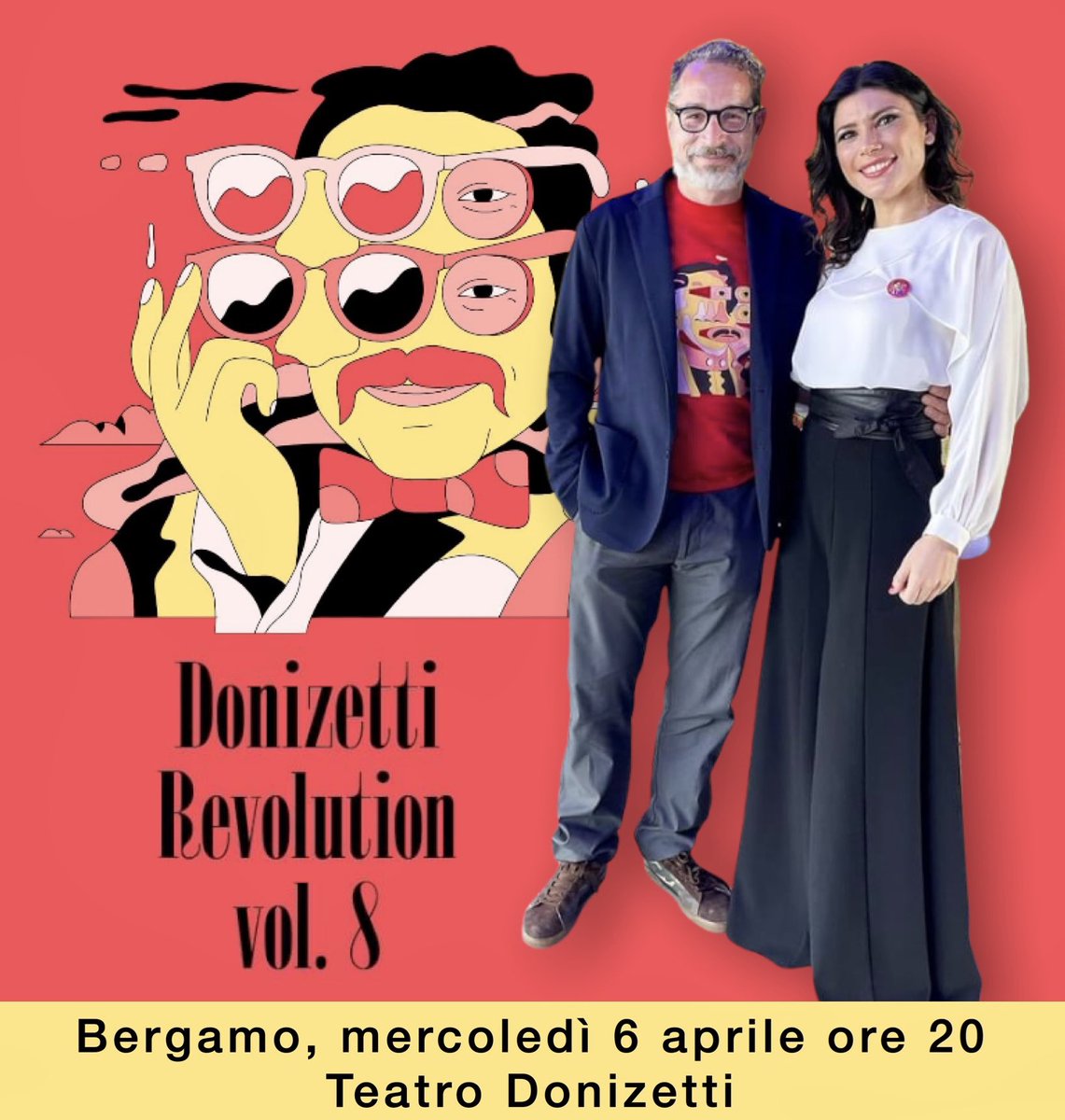 🗓 𝐒𝐀𝐕𝐄 𝐓𝐇𝐄 𝐃𝐀𝐓𝐄 🗓
Vi aspetto domani 6 aprile alle ore 20 al Teatro Donizetti di Bergamo per dare ufficialmente il via all’edizione 2022 del Donizetti opera con la 𝗗𝗼𝗻𝗶𝘇𝗲𝘁𝘁𝗶 𝗥𝗲𝘃𝗼𝗹𝘂𝘁𝗶𝗼𝗻 𝘃𝗼𝗹. 𝟴 con il mezzosoprano <a href="/AnnalisaStroppa/">Annalisa Stroppa</a> #DO2022