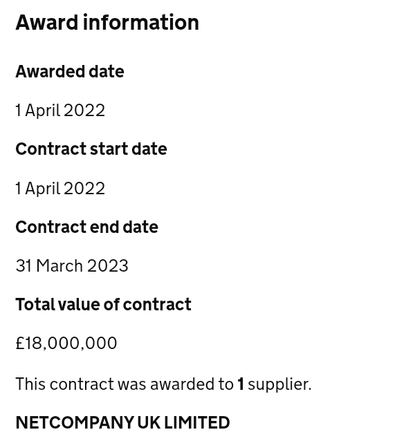 Future_Not_Set's tweet photo. 🚨 BREAKING | An £18m contract awarded to @netcompany_uk from @DHSCgovuk for an #NHS #CovidPass 'live service' incl. op management.

Summary:

✅ £212m for @SercoGroup Test &amp; Trace
✅ £2.46m for the NHS #COVID19 app maintenance

This isn't over yet. 

(Credit: @LutherBurgsvik) https://t.co/0b4UtcJx5L