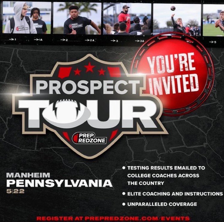 Thanks for the invite! Will be there May 22 @PRZPAvic <a href="/PrepRedzonePA/">Prep Redzone Pennsylvania</a>