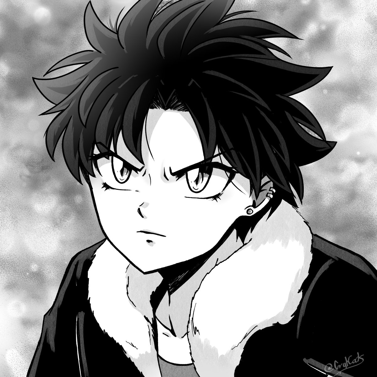 CryKats's tweet photo. Estaba probando el sombreado tipo manga y me gustó mucho como quedó. Definitivamente haré más cosas así💖 https://t.co/FlIXJP31ym