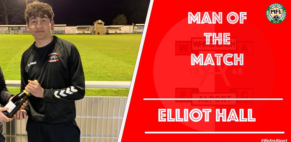 Had a few technical difficulties last night so only just able to post this now but MOTM for last night’s game against Lichfield City was <a href="/ElliotHall23/">Elliot</a> A great penalty save and the score line certainly didn’t reflect his performance #WeAreAlport #OneClub