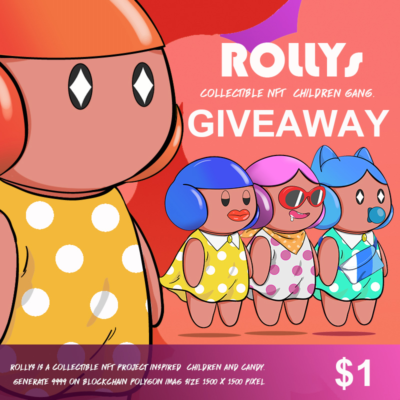 Special event #giveaways Rollys Gang just you press the offer Any item, only $1, unlimited amount.
This deadline is 6-7 only.
(Rolly, all gangs except limited edition)
crypto.com/nft/collection…

#NFTs   #nftcollector #cryptonft #cryptocom  #cryptoart  #CRO #crofam