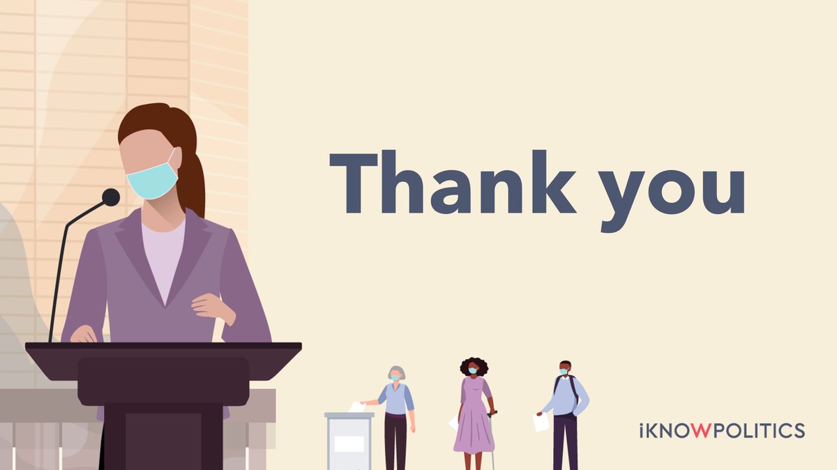 iKNOW_Politics's tweet photo. 🙌 Thank you to our followers for liking, retweeting & contributing to our #TwitterChat today! 🙏
Do you have more to say on #WomenInPolitics and #COVID19? Don't worry! You have until 11 April to participate in our #eDiscussion on the topic here 👉 https://t.co/rmYWnAx9IB https://t.co/VOHvMXo7Ww
