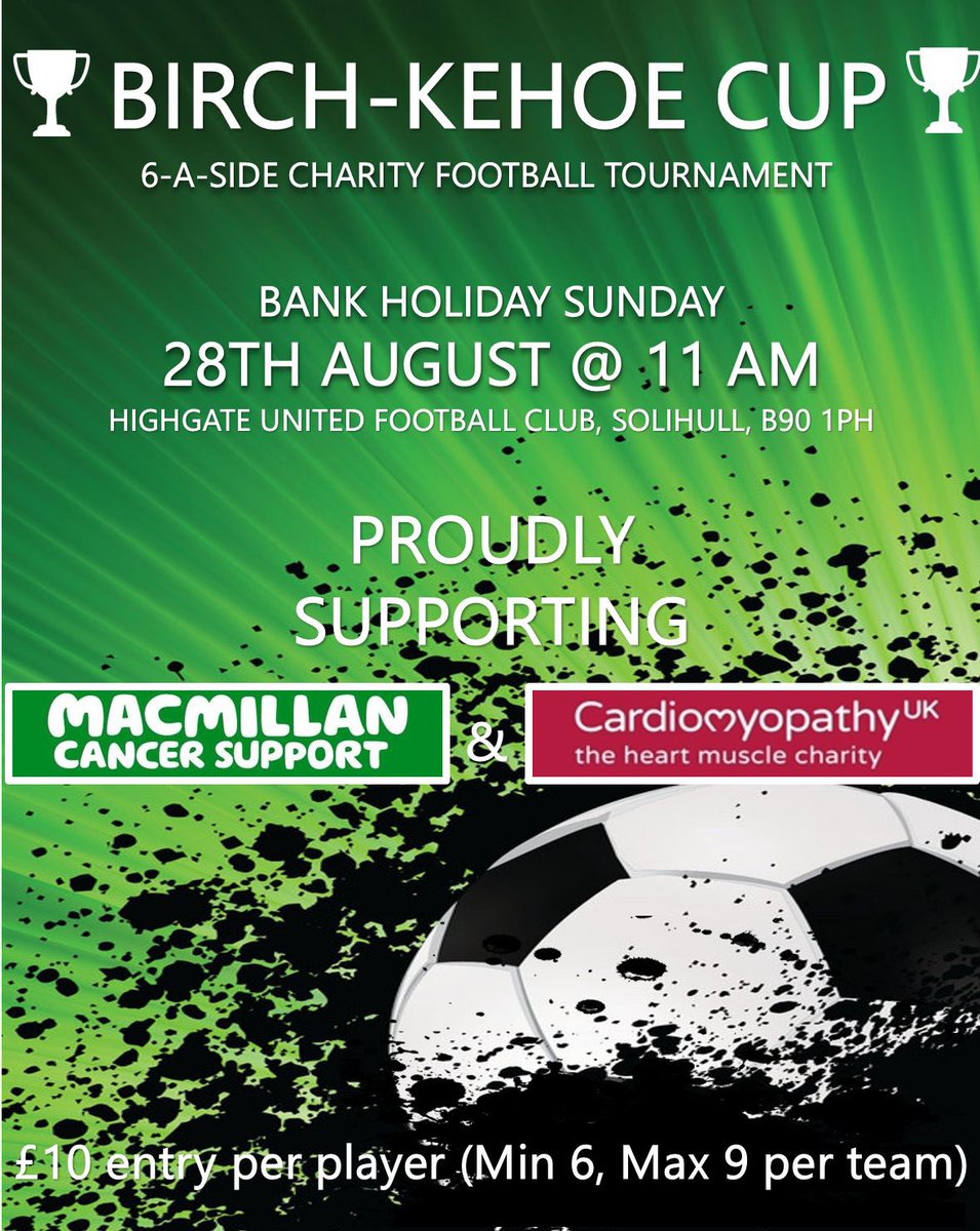 If anyone wants to enter a team or wants any more info let me know.  

Last year we raised over £21,000 and are hoping to get as close to it as we possibly can this year for two great causes. 

Feel free to give me a message for any more info.