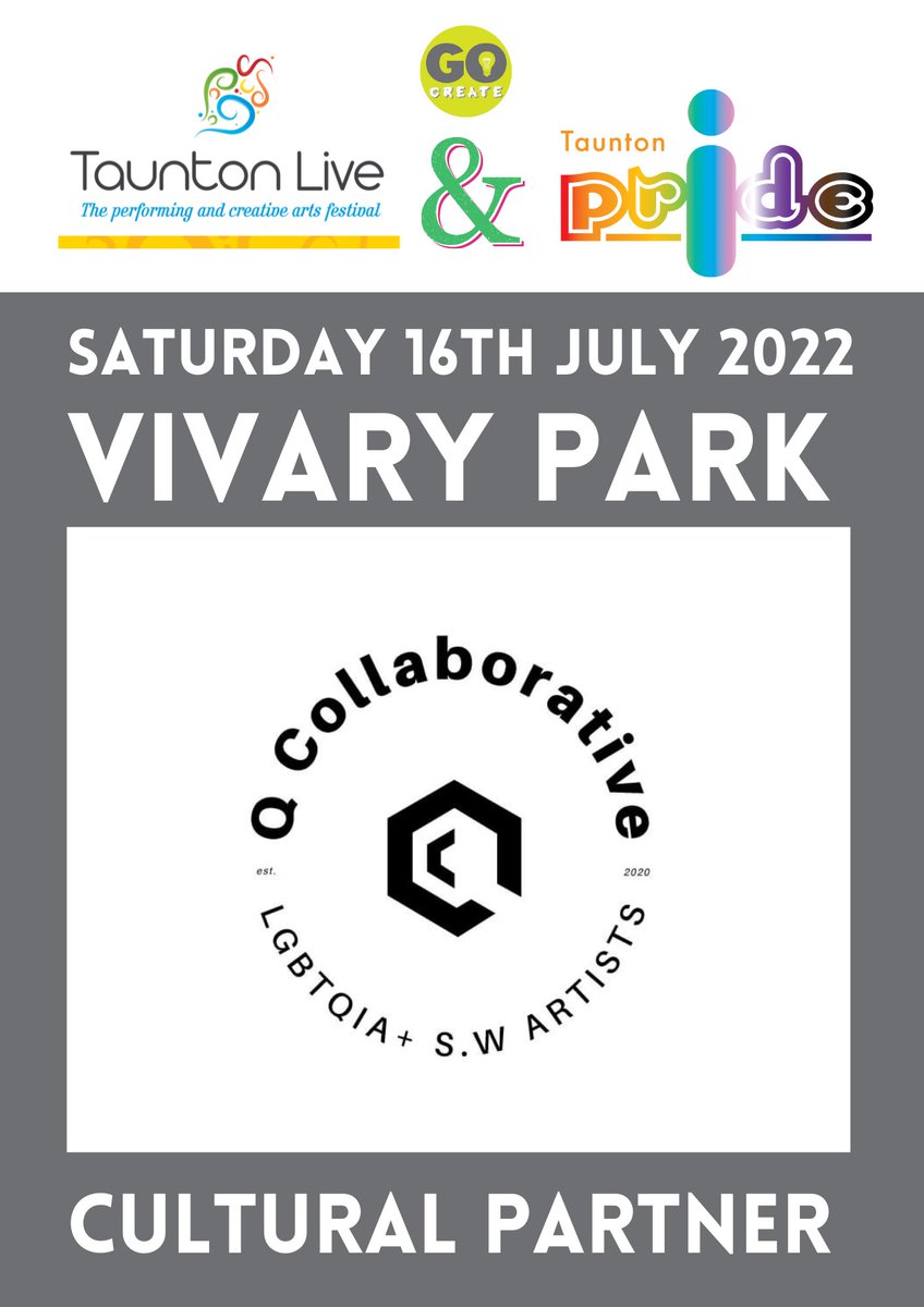 LiveTaunton's tweet photo. We are really excited to collaborate with Q Collaborative CIC again this summer 🙌 They will be curating a fabulous showcase of LGBTQIA+ southwest artists work at @BrewhouseLive as part of the festival program.
#artwork #southwestartists #tlivepride22 https://t.co/GgdKyItNBG