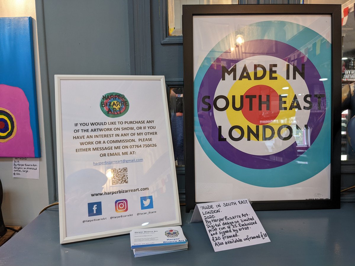 Great to be at the wonderful @LordHerbert2 &amp; see local art by <a href="/Harper_Bizarre/">Mistress Harper Bizarre</a>. Come and visit, have some <a href="/RustBPizzaCo/">Rust Bucket Pizza Co</a> and check it out!     💛🖤💛 #community