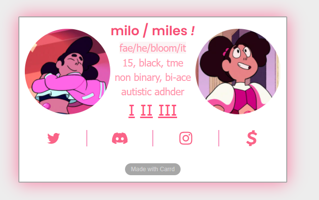 mothcarrd's tweet photo. new carrd example! https://t.co/PZbHv9O66Z