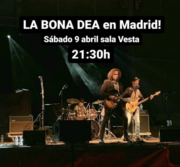 luislabonadea's tweet photo. Amig@s madrileñ@s!!
Este sábado 9 de abril LA BONA DEA rock band estaremos rockeando en Madrid abriendo para Impácto vudú en la sala vesta!
Anímense!!
Rock on!
https://t.co/MaCCHvHbBf
https://t.co/dH6liznsGy https://t.co/utmfKPkmAs