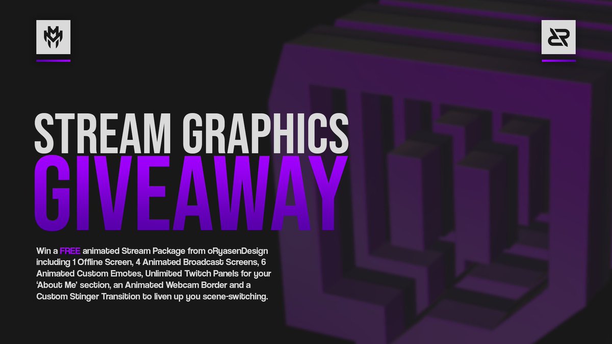 MubMob_'s tweet photo. 🚨GIVEAWAY🚨

I’ve teamed up with @oRyasenDesign to give one person a full stream revamp! 🎉

To enter you must be follow both myself &amp; Ryasen on Twitter. You must also RT this tweet &amp; tag a friend in the comments 🤝

Good luck! Winner picked on stream 5th May 🏆 https://t.co/ItPKbZOZXr