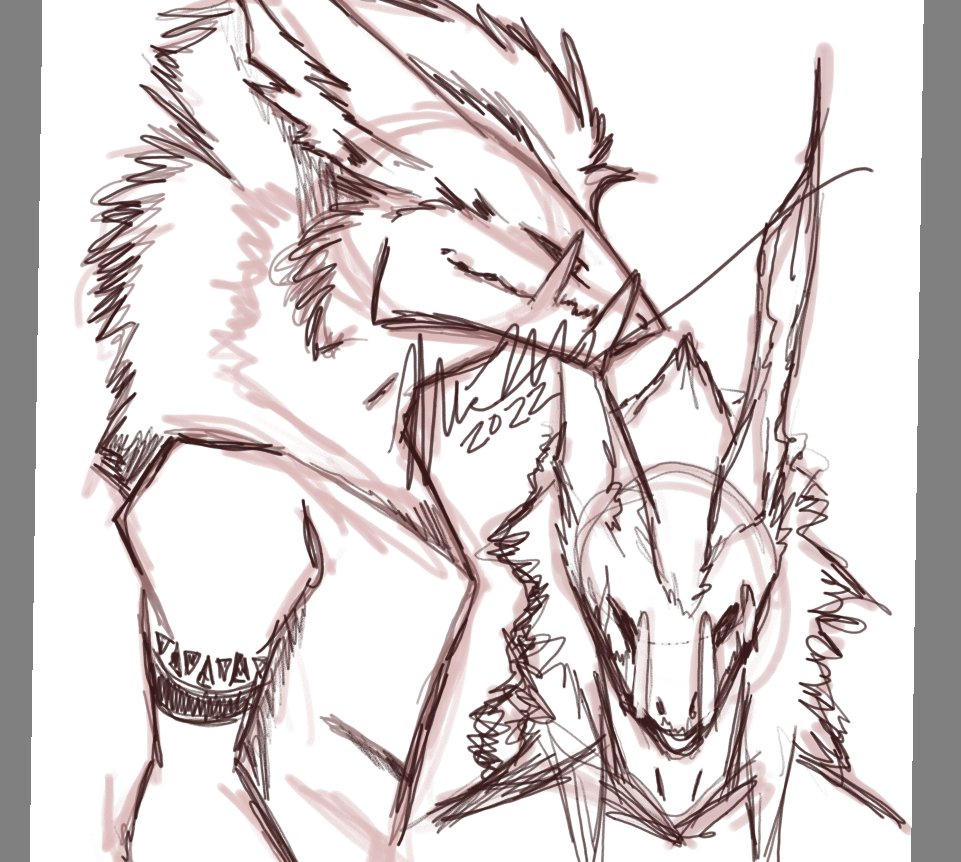 CryptidVyn's tweet photo. I've kinda hit a small slump but I'm still trying. 
Thought I'd get a summer dress for those Fem days but I don't think I can wear it out. Mum said it looked like an 8th grader dress... 😭
#furry #sketch #oc #character #species #creature #desogn #rough #days #lgbtq https://t.co/6Tng6thBJT