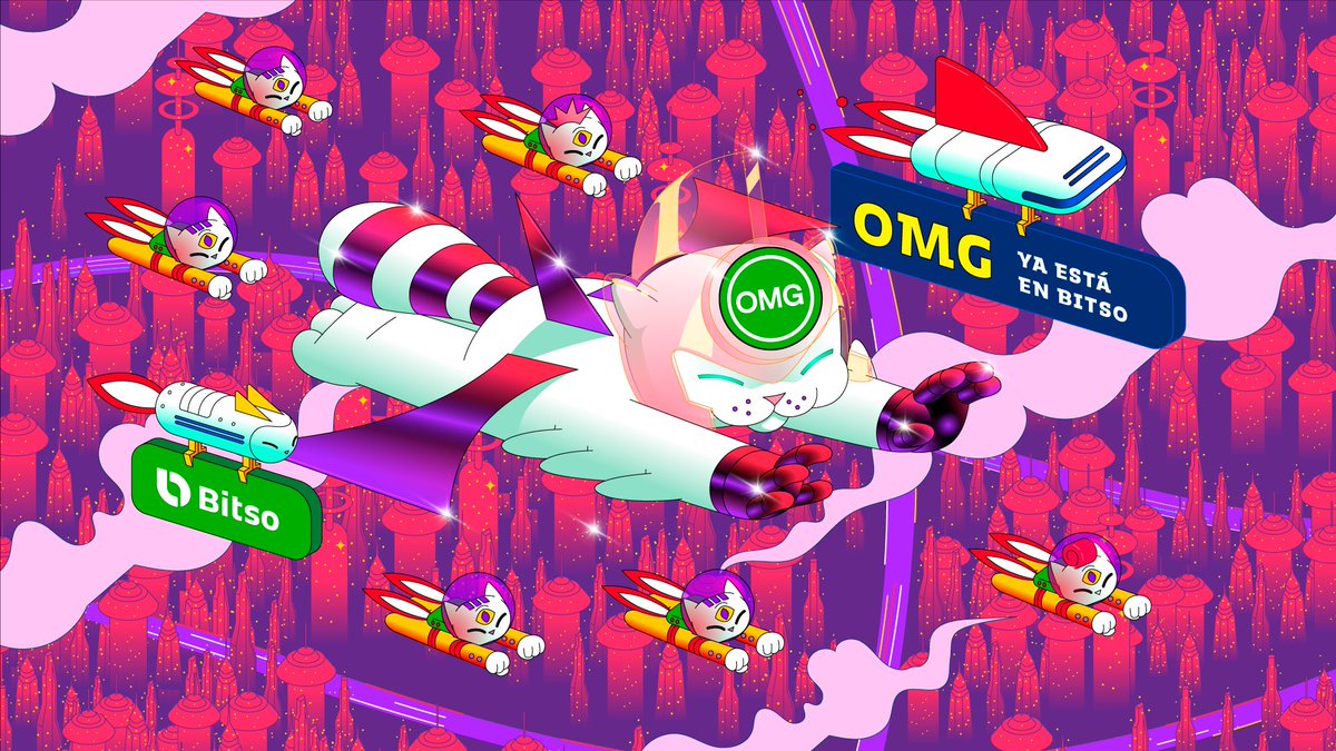 Bitso's tweet photo. ¡$OMG ha llegado! $OMG es el token de OMG Network, una solución de escalabilidad para #Ethereum. OMG hace posible que se realicen miles de transacciones en Ethereum, con mayor velocidad y menor costo. Ya puedes comprar y vender $OMG en #Bitso https://t.co/mg5i0cmQ1b