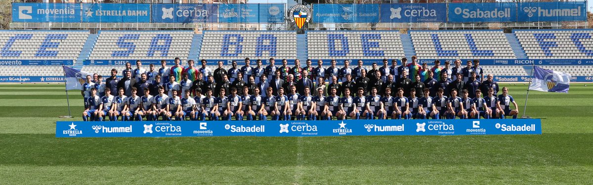 CESabadell's tweet photo. 𝐅𝐀𝐌𝐈́𝐋𝐈𝐀 𝐀𝐑𝐋𝐄𝐐𝐔𝐈𝐍𝐀𝐃𝐀 💙🤍

Primer equip ➕ Filial ➕ Juvenil 'A' 

😍 𝑃𝑟𝑒𝑠𝑒𝑛𝑡 𝑖 𝑓𝑢𝑡𝑢𝑟 del @CESabadell 

#AmbUnParell | #5000Arlequinats https://t.co/82LK5CHbSB