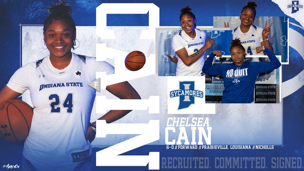 Welcome to the family <a href="/chelseaccainn/">Chelss❤️</a>!

The Nicholls transfer ✍️ with the Sycamores ahead of the 2022-23 season.

📰 sycamor.es/3NT8zd1

#MarchOn