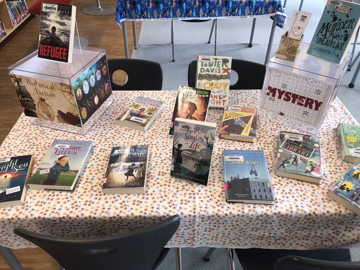 DuZakir's tweet image. Redesigning our book display @ICS_School library…better display more circulation! #SpringintoReading