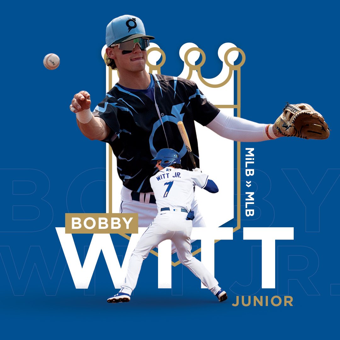 Minor League Baseball on X: Bobby Witt Jr., Major Leaguer