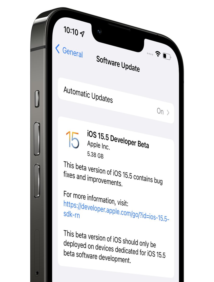 theapplehub's tweet image. Apple has released the first beta of iOS 15.5 to developers