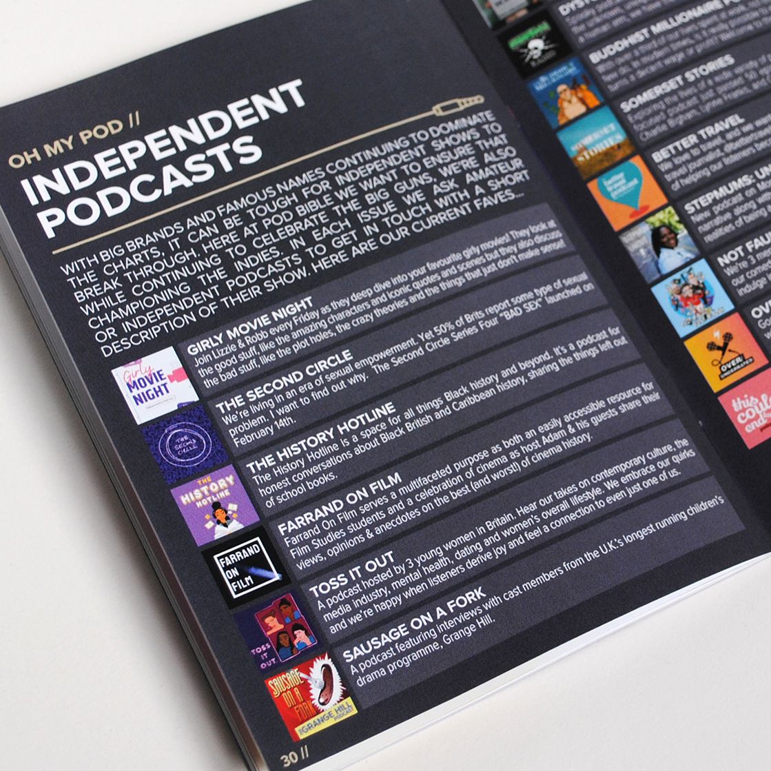 Our Oh My Pod section highlights some of the finest indie podcasts out there, such as  <a href="/secondcirclepod/">The Second Circle</a> <a href="/TheHistoryHL/">The History Hotline</a> @FarrandOnFilm <a href="/tossitoutpodca2/">tossitoutpodcast</a> <a href="/PodcastHill/">Sausage on a Fork</a> <a href="/Scenepod/">Picture The Scene Podcast</a> <a href="/SpookyDSRadio/">Dystopian Simulation Radio</a> <a href="/thehardestpath/">Matt Jardine: award winning author and podcaster</a> &amp; <a href="/somersetstories/">somersetstories</a> 

Read: tinyurl.com/2p8zx8he

#podcast #podcasting