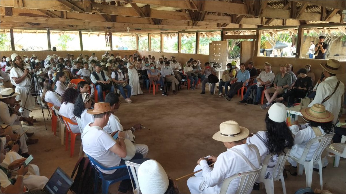 OWYBTOFICIAL's tweet photo. 🗨️🏔️Pueblos de la sierra abren espacio de diálogo con @Corpocesar, @MinInterior, @DefensoriaCol @MisionONUCol, @MinSaludCol, @SecSaludVpar @MinInterior en Makúmake, Cesar, #Colombia en #VisitaPorLaVida @CINEP_PPP, @Ccajar, @laguajirahabla, @Aidaespanol https://t.co/1ssh6Z0tZv