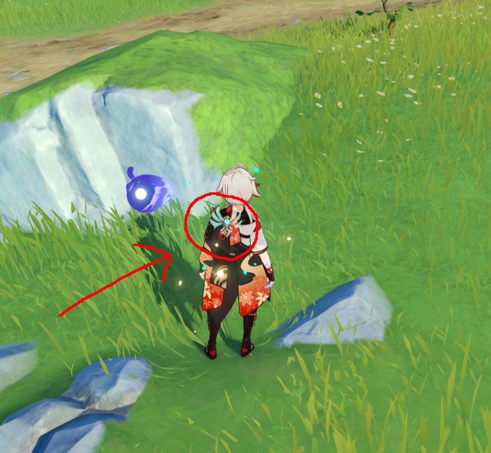 LysekH's tweet image. I've been playing this game for over a year and I just realized if your character has their elemental burst ready, the vision will be highlited by their element's symbol like kazuha's anemo here
#GenshinImpact #gamefeature