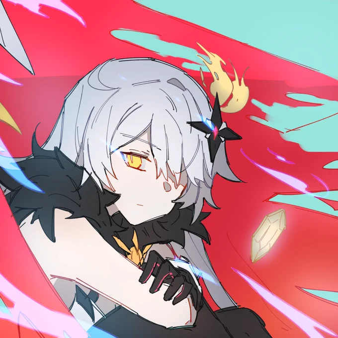 #HonkaiImpact3rd随便摸,想找新画法那个其实是薪炎的披风 