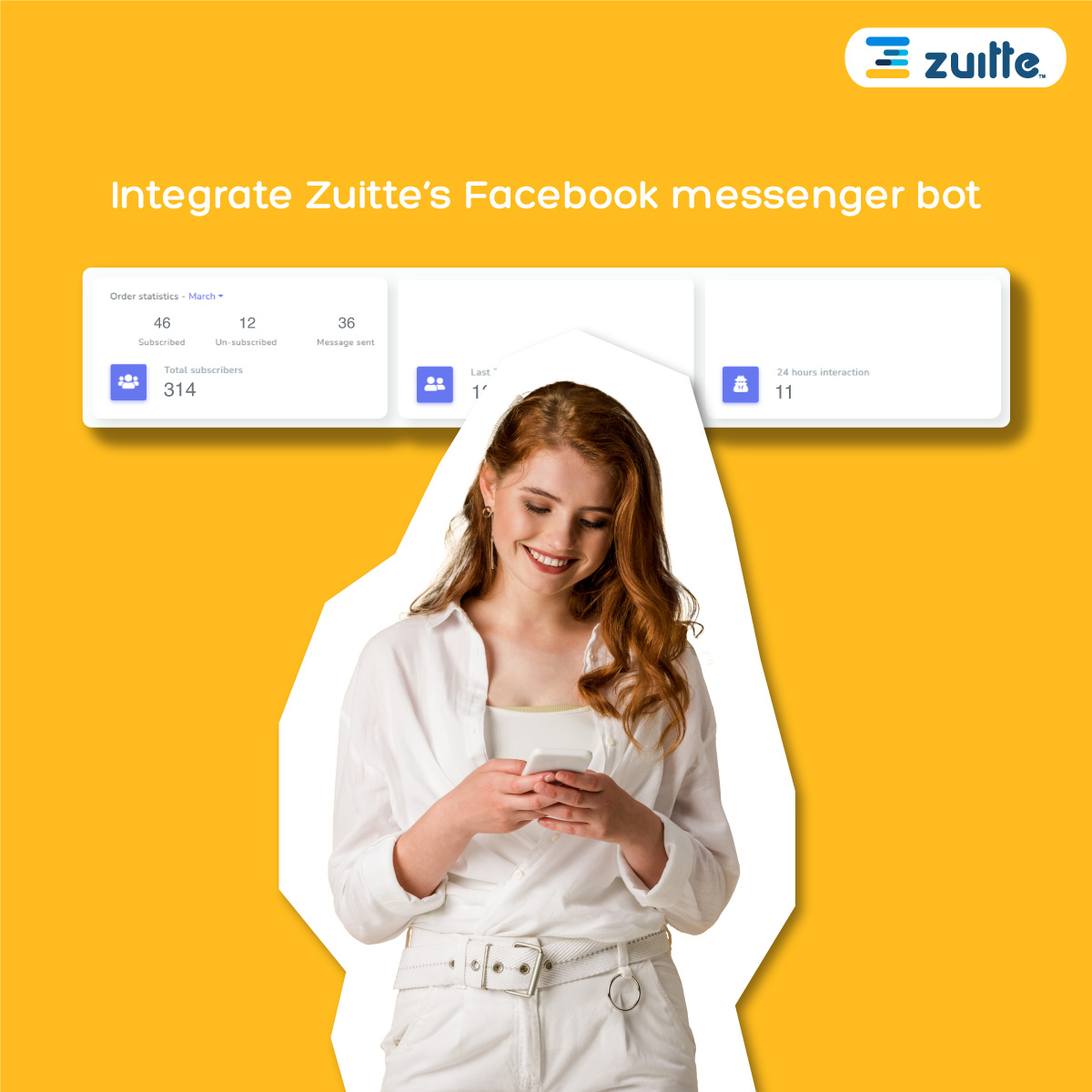 MyDevofficial's tweet photo. With Zuitte’s Facebook messenger bot, you can engage visitors on your Facebook pages or groups with conversations using chatbots. Like other chatbots, you can configure this bot with auto-replies to keywords
Start your FREE trial now:
https://t.co/4qCPUNnpMv
#mydev #zuitte https://t.co/PbafO33foQ