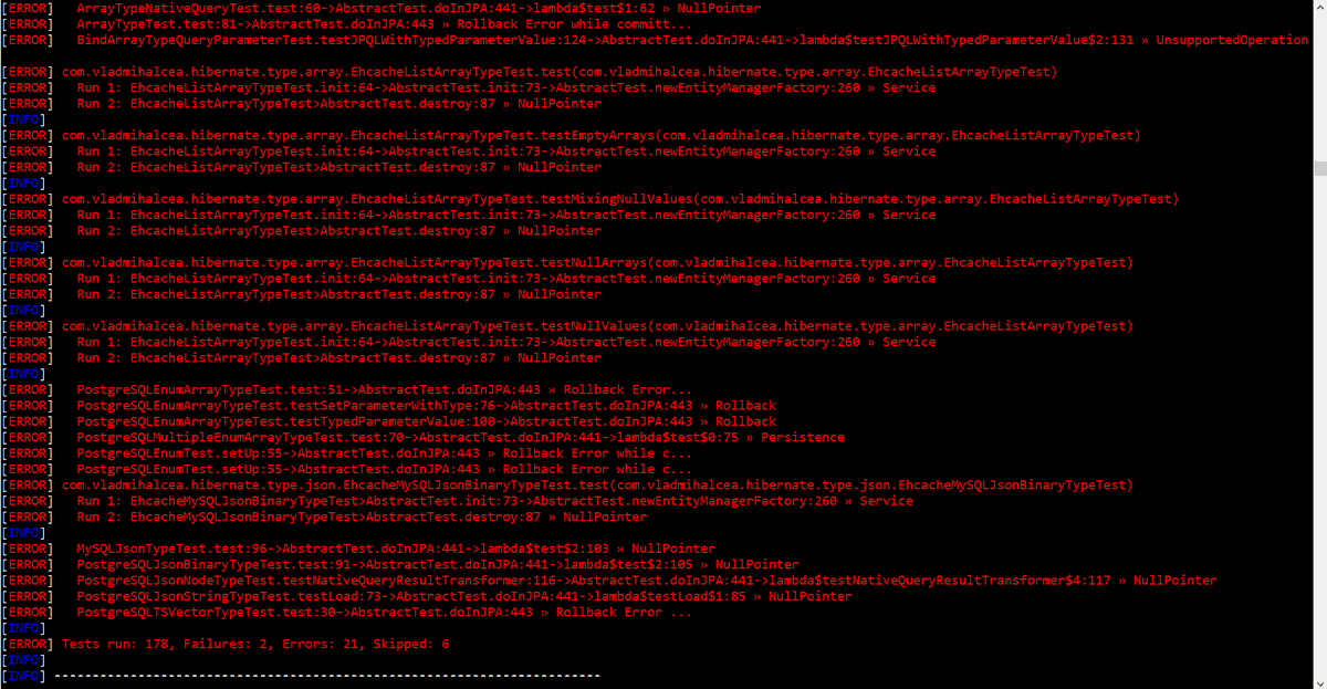 vlad_mihalcea's tweet photo. 87% to adding support for Hibernate 6 in #HibernateTypes https://t.co/MAweikav3m