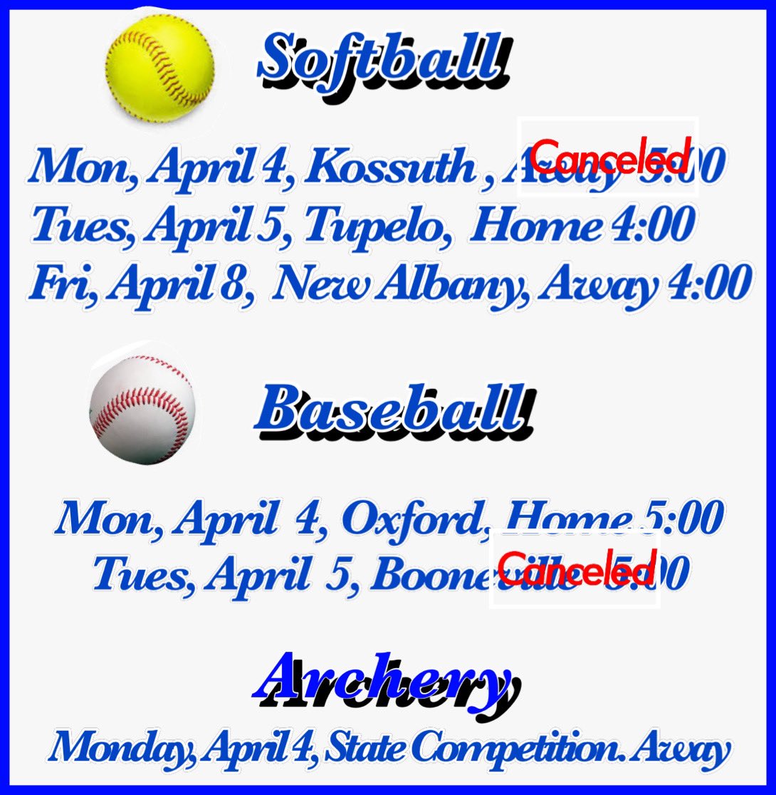 GMSBoosterClub's tweet photo. Game updates for the week https://t.co/p4Hl46QFzm