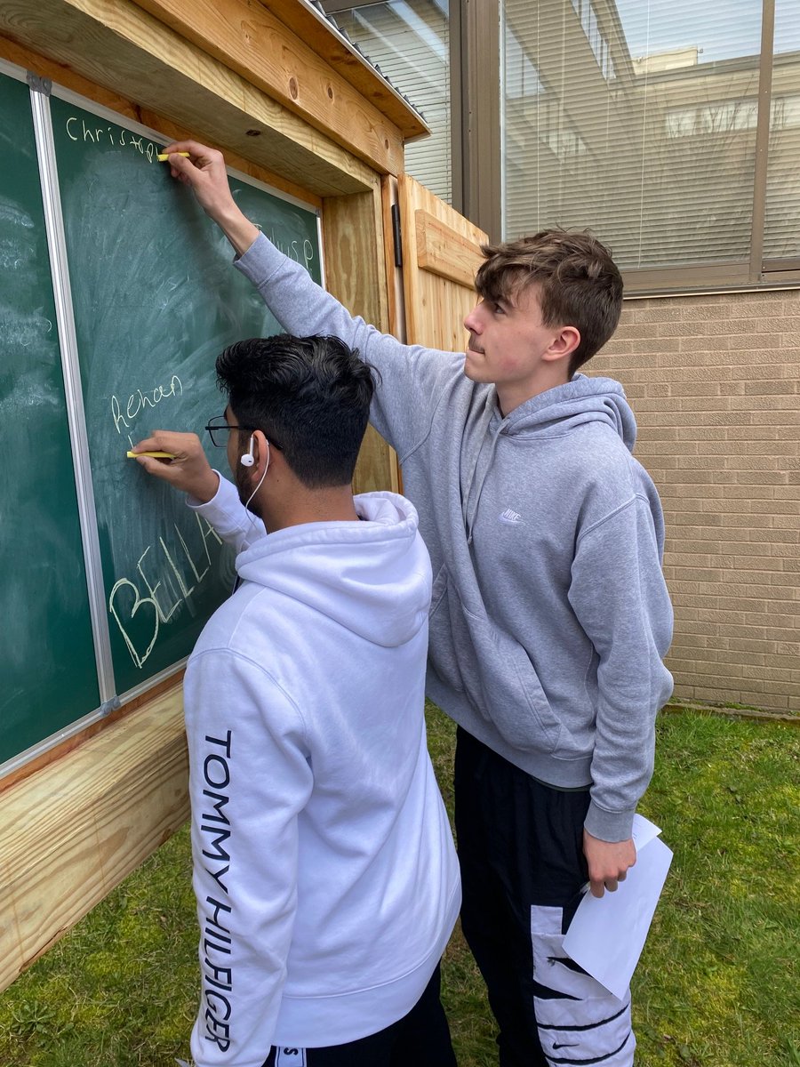 Pete Wininger (@bchsprincipal) on Twitter photo How many moles of chalk are in your signature? (A mole of atoms is 6.02 x 10 to the 23rd atoms) I don't know, but these students are going to work the problem in our outdoor classroom thanks to <a href="/BristolPW/">Bristol Public Works</a> and Lindsey Rivers. How many moles of chalk are in your signature? (A mole of atoms is 6.02 x 10 to the 23rd atoms) I don't know, but these students are going to work the problem in our outdoor classroom thanks to <a href="/BristolPW/">Bristol Public Works</a> and Lindsey Rivers.