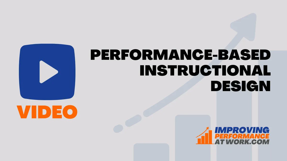radcomservices's tweet photo. VIDEO: Performance-Based Instructional Design

How to look at instructional design from a performance perspective, and how that will improve your results.

https://t.co/GIX9HbJjXE

#performance #instructionaldesign #performanceimprovement https://t.co/jp35UlWVgq