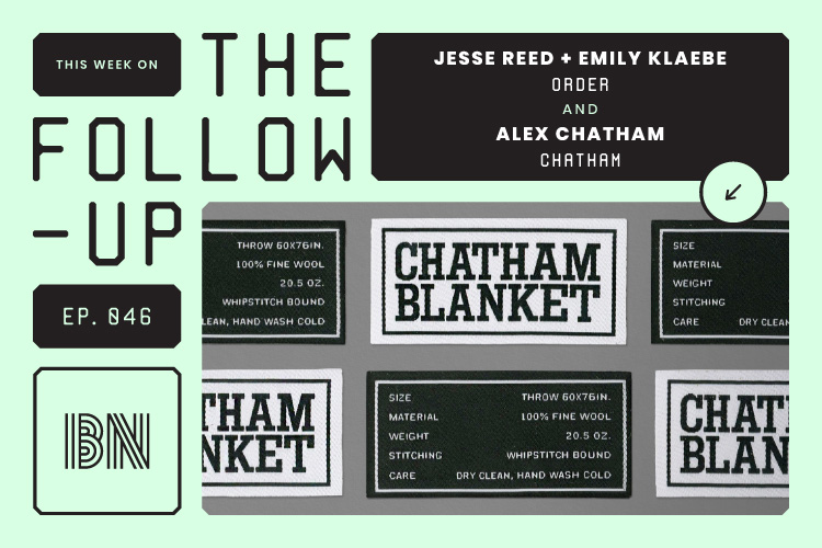 ucllc's tweet photo. On episode 46 of The Follow-up podcast we go in-depth on @ChathamMfg with @youngstownjesse, Partner at Order; @emklaebe, Designer, at Order; and Alex Chatham, Owner of @ChathamMfg

https://t.co/ZcCVHTBTmu https://t.co/juKcUCxudk