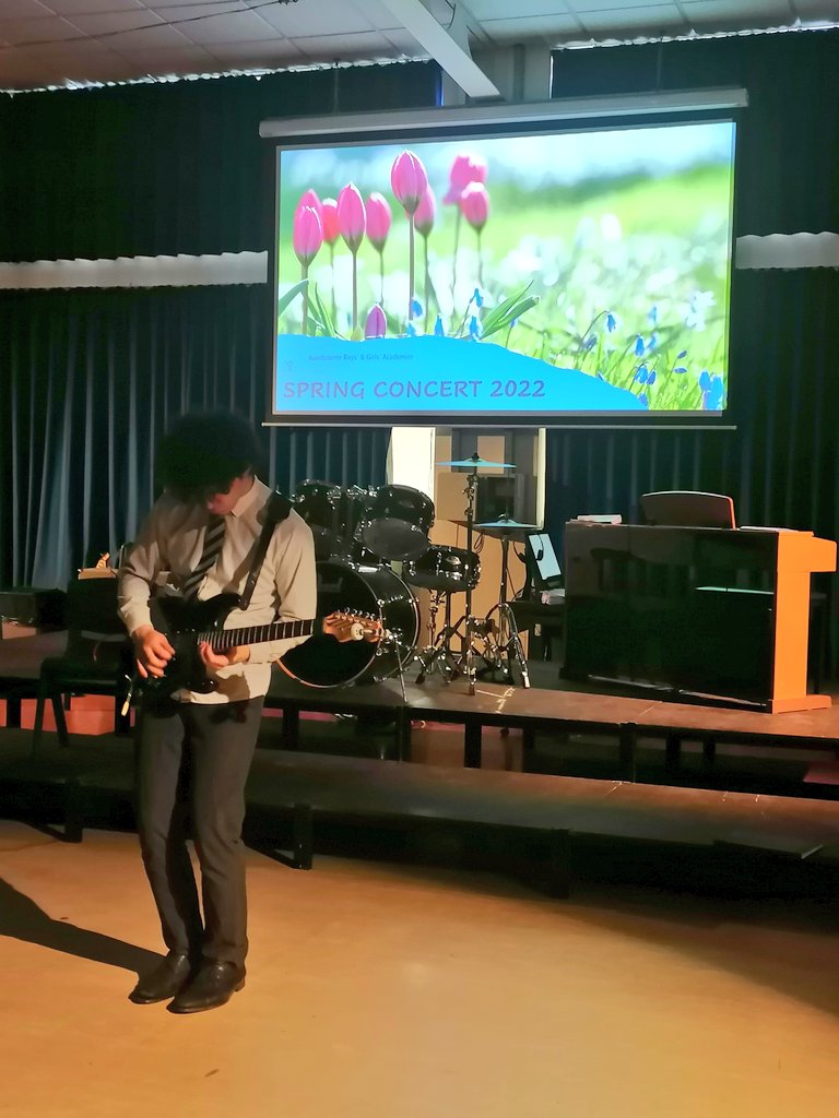 Soundcheck done ☑️ Looking forward to tonight's Spring Concert #avbproud #educationwithcharacter