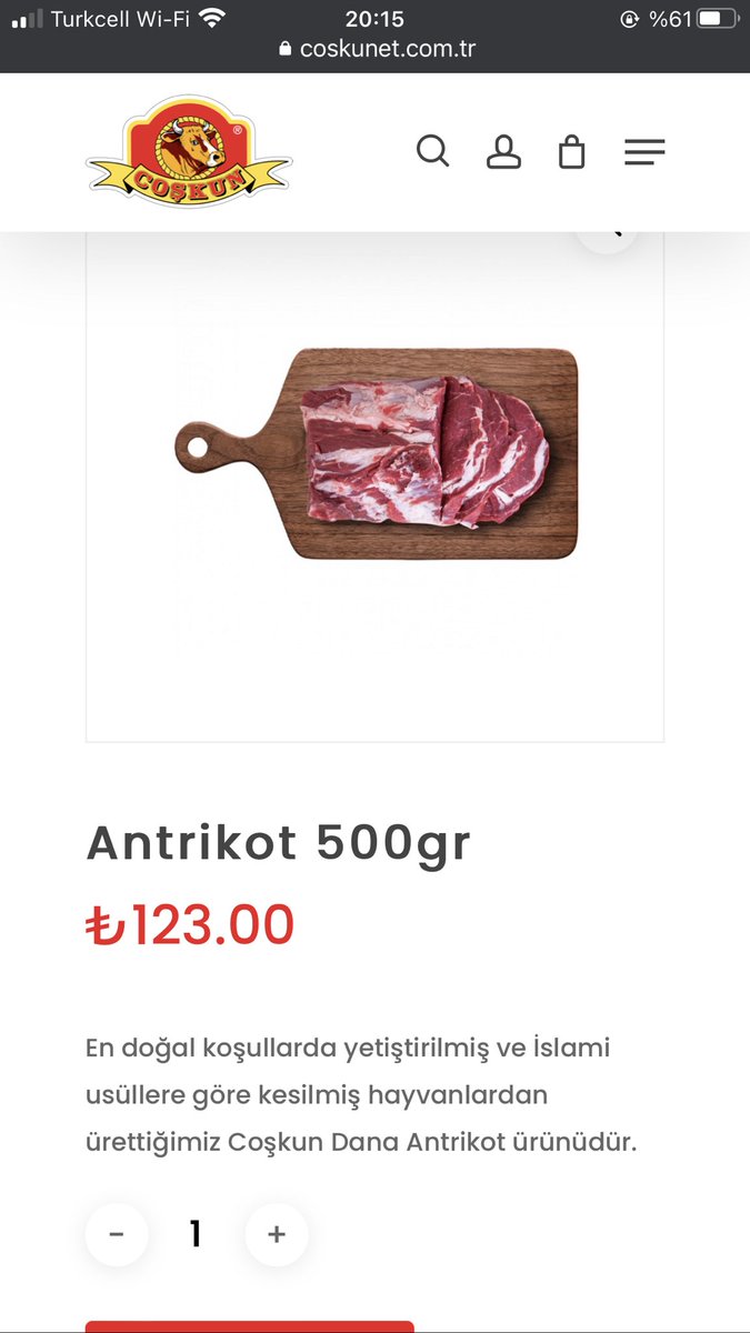 cryptoanapara's tweet photo. @dinek71_Sorgun @ankara_kusu Keşke burda da antrikot 17.5 olsa ama yarım kilosu 125 https://t.co/dROPCAopG6