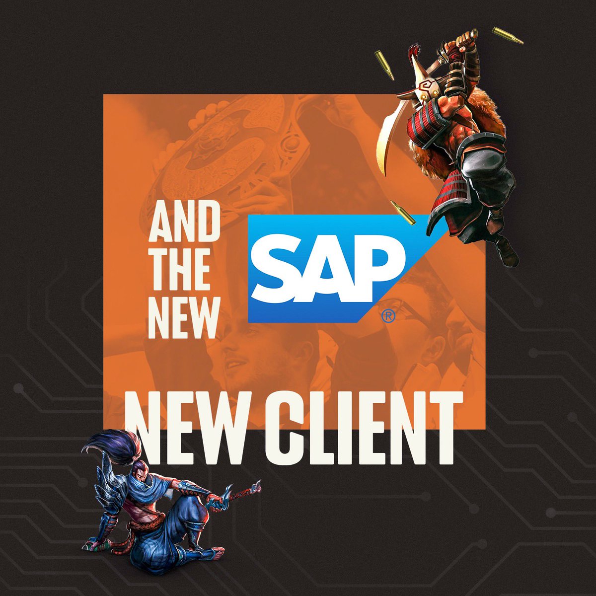 AndTheNewAgency's tweet photo. 📣 𝙉𝙀𝙒 𝘾𝙇𝙄𝙀𝙉𝙏 𝘼𝙉𝙉𝙊𝙐𝙉𝘾𝙀𝙈𝙀𝙉𝙏 🎮

We’re thrilled to have partnered with enterprise software solution giants @SAP to activate their esports and gaming sponsorships with the likes of the world leading @TeamLiquid! 

👉 https://t.co/lQjxDmIlvt

#esports #TeamLiquid https://t.co/saD7bA3NAe