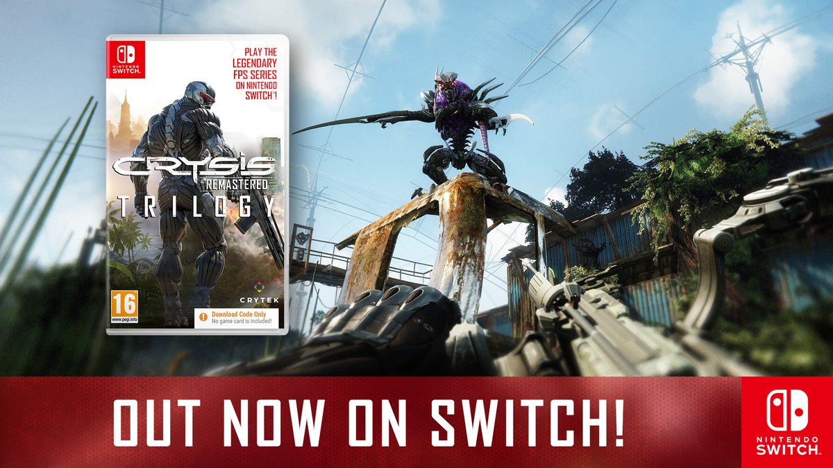 European Switch players, it's time to hold #CrysisRemasteredTrilogy in your hands!

Have a look at the links below, check out your local retailers, and think carefully what you'll do, when the greatest combat machine fails.