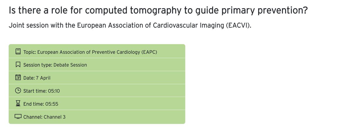 Super excited about ESC Prevention 2022 starting on Thursday 7 April!

#cardiotwitter join us as part of the #yesCCT for optimizing #cvprevention live presentation and panel discussion session 👇

Register 👉 bit.ly/3r3ZN2j

#ESCPrev2022
#EAPC_ESC