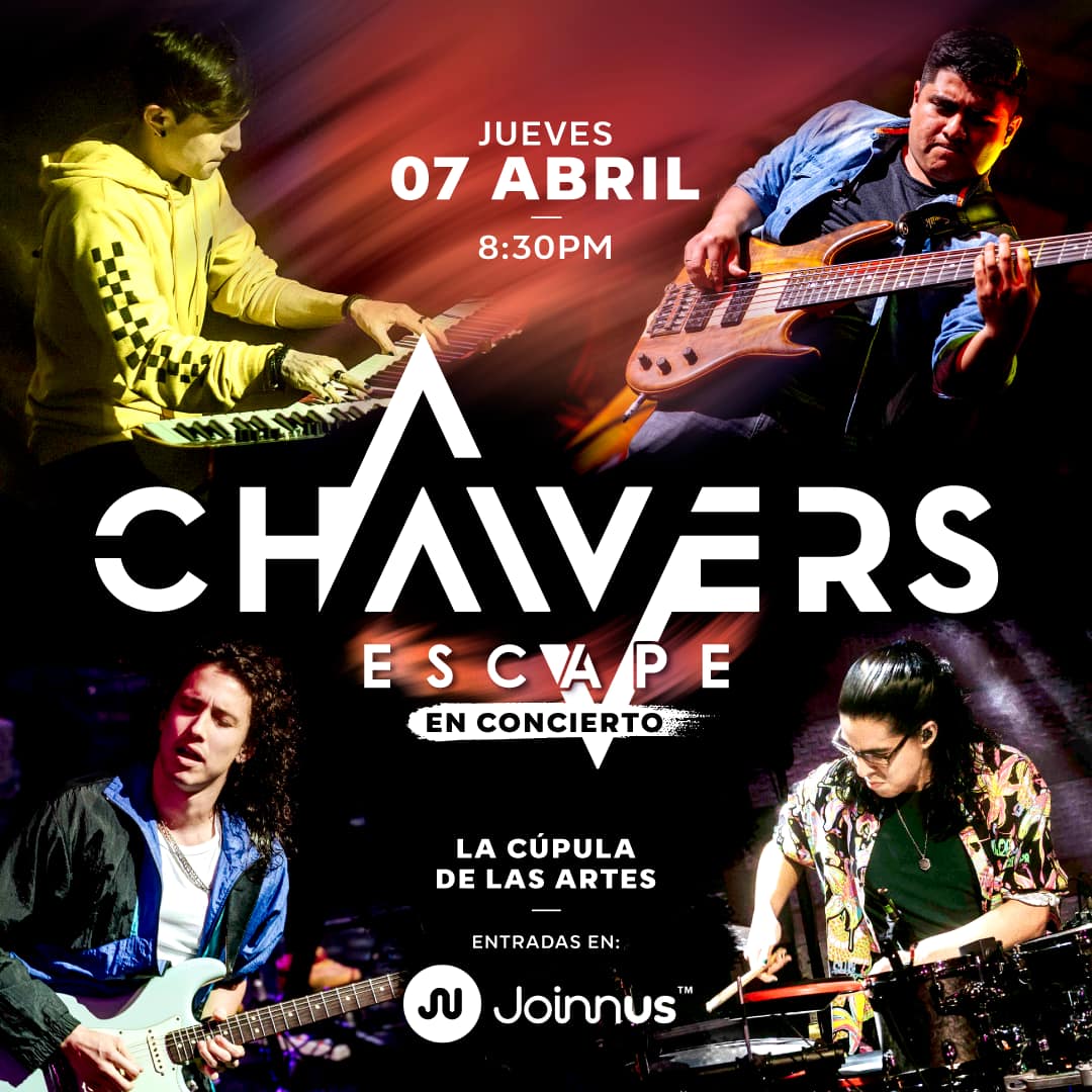 joinnus's tweet photo. #HOY ¡Disfruta de la nueva fecha del concierto de #Chaivers! Ya no falta nada.
Entradas disponibles en Joinnus ► https://t.co/QqpmsTGWb1 https://t.co/aejVslZIl8