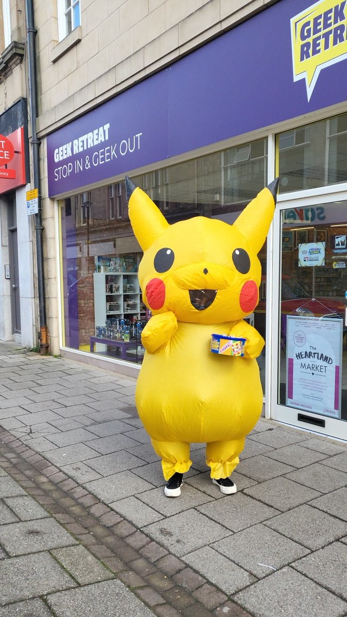 GeekRetreatUK's tweet photo. ⚡️A wild Pikachu spotted at @GRGalashiels  over the weekend! 

#stopingeekout #pikachuspotted #pokemonsighting #geekretreat #celebrity https://t.co/SNJFopH4JY