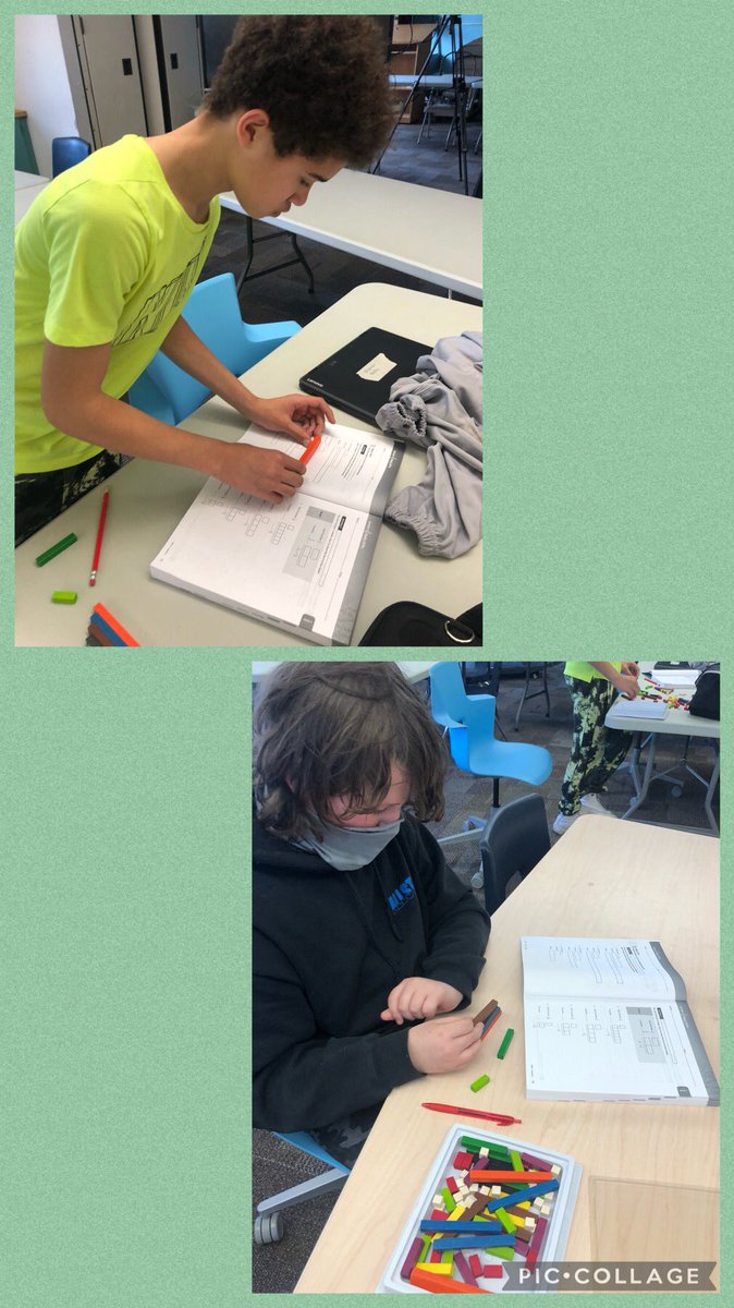 jchamplin5's tweet photo. We’re using Cuisenaire rods to model and reinforce part to whole relationships in math lab today @LyonsSchool #LyonsLearns https://t.co/LiIsug4hzt