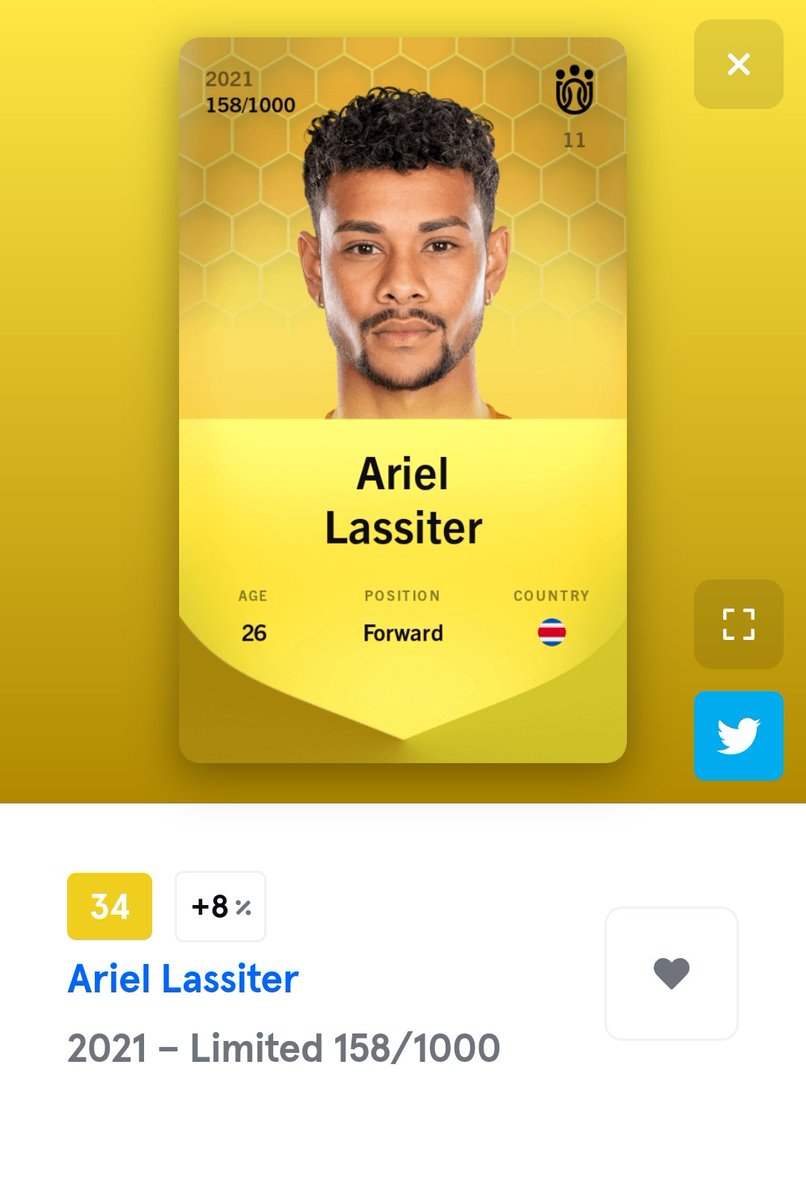 🎉 COMPETITION TIME 🎉
Just as a little Thank you to the #sorare community for being so welcoming to me over the past few weeks I've decided I'm going to give away my Ariel Lassiter card to someone to say Thanks

Rules are simple
1. Follow me 
2 Favorite + Retweet this tweet