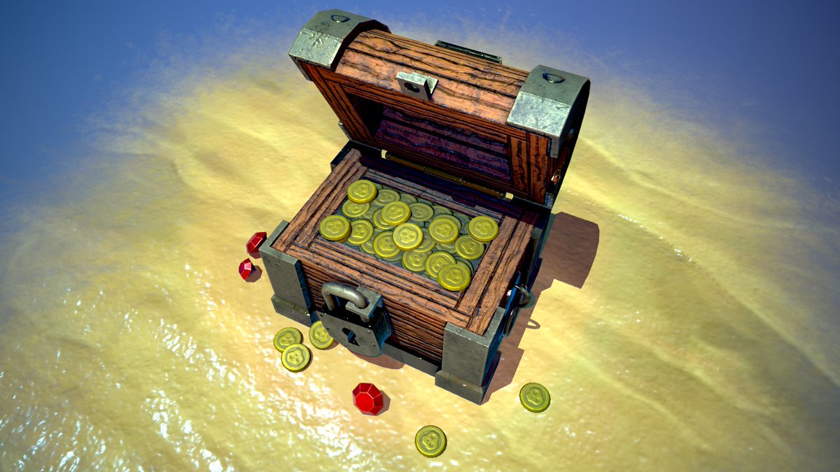 chichanyee's tweet photo. Stylized Pirate Chest via @artstationhq https://t.co/7k75IyXwsl https://t.co/I6kXugNK11