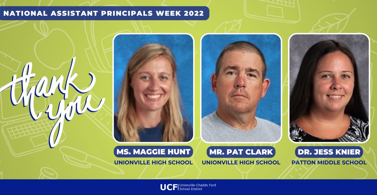 It’s #NationalAssistantPrincipalsWeek! Our Assistant Principals play a very important role in our middle & high schools and this week we want to recognize the amazing job they do and thank them for supporting our students, staff, and families! #APWeek22