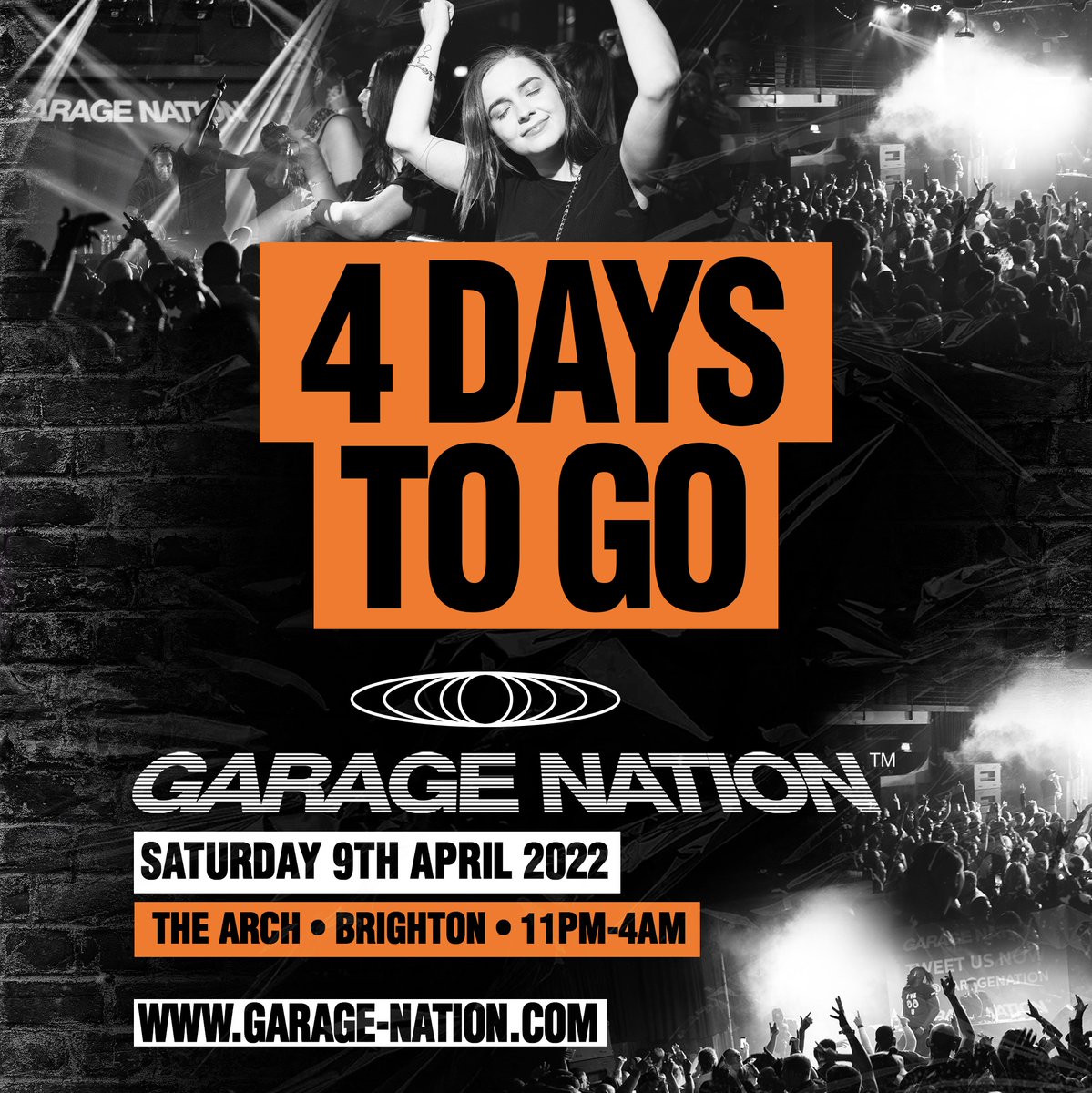 HuskyEvents's tweet image. 4 DAYS TO GO

@garagenation returns to @thearchbrighton with Matt Lamont, DJ Cartier, MC DT + more!

Tickets: huskyevents.com