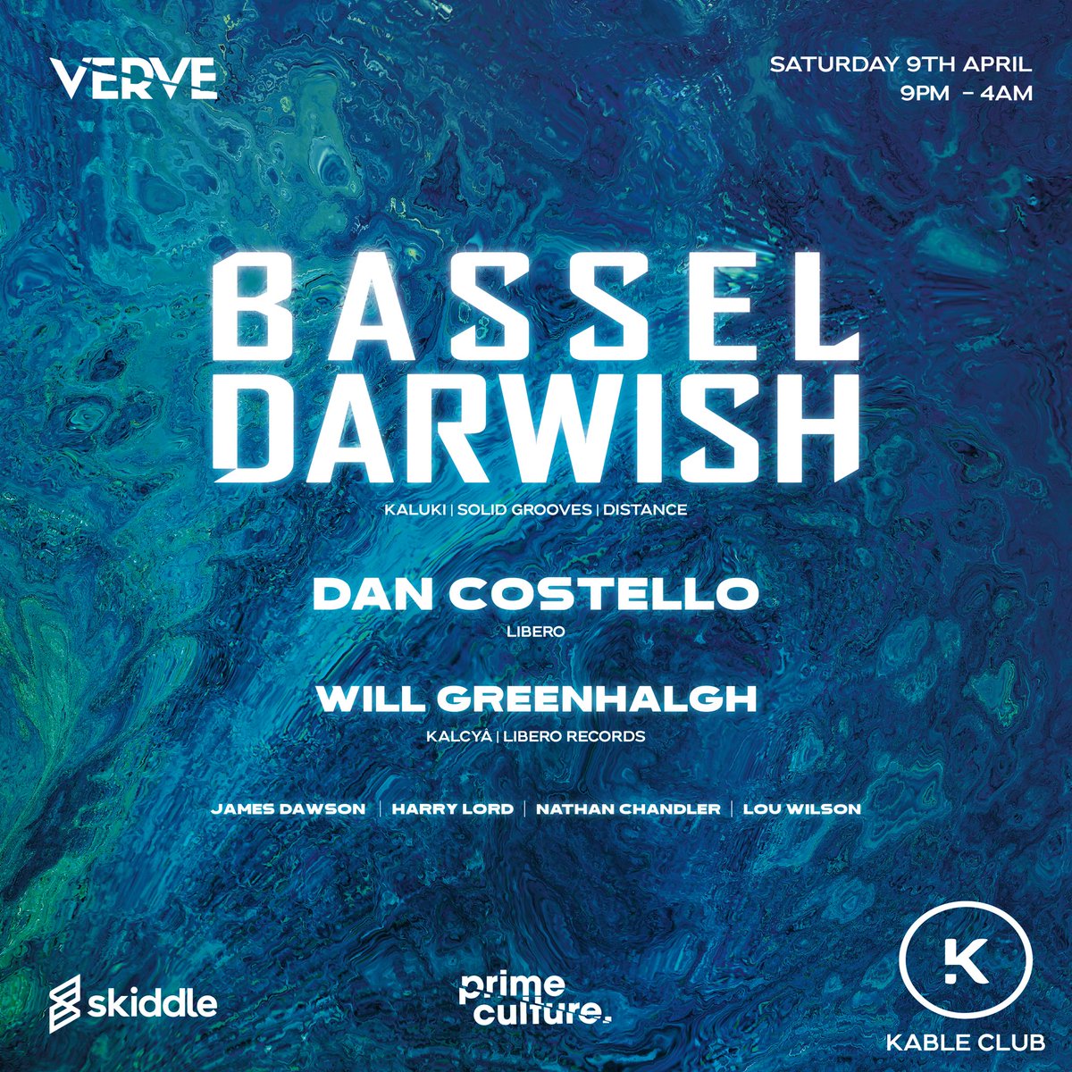 📍Kable Club (Manchester) this Saturday 🚀

Buzzing to be back with <a href="/Vervemusic_uk/">Verve</a> bringing over the maestro <a href="/BasselDarwish_/">Bassel Darwish</a> to headline this monster of a roster!

This ones going to be lively 🙌🏼

Tickets available here👇🏼 Dont miss out!

skiddle.com/whats-on/Manch…