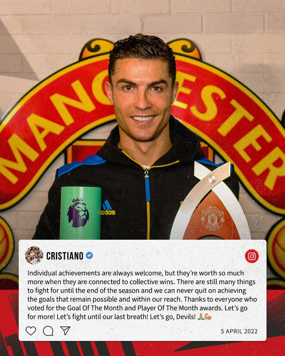 The 𝗼𝗻𝗲, the 𝗼𝗻𝗹𝘆 ⭐️🙌

#MUFC | <a href="/Cristiano/">Cristiano Ronaldo</a>
