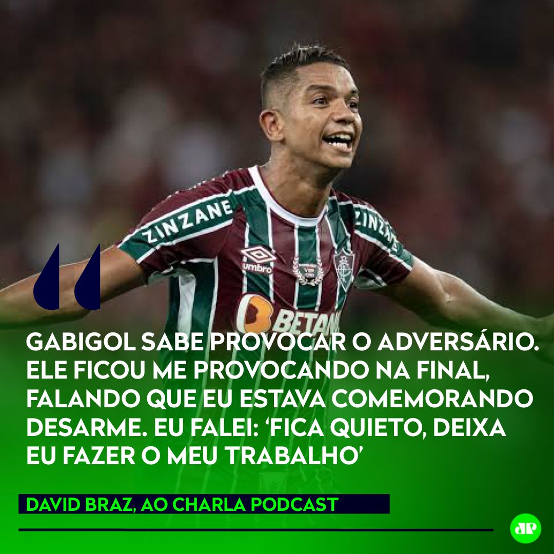 JovemPanEsporte's tweet photo. ⚽️ SABE PROVOCAR!

Após a conquista do Campeonato Carioca, o zagueiro David Braz, do Fluminense, falou sobre o comportamento de Gabigol, do Flamengo, dentro das quatro linhas.

👉 Siga a @jovempanesportes

#DavidBraz #Fluminense #Flamengo #Futebol https://t.co/FrC0MvUwrC