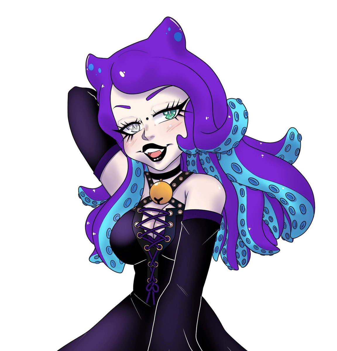 octokitten_'s tweet photo. I can’t wait for my official debut once I get my 2D model, but for now let’s appreciate this art. It’s a bit of a sneak peak into my character design. I love it 😻 Artist in bio! #Vtuber #vtubeart #octokitten https://t.co/5X4tkmcQYW