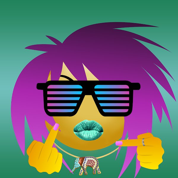 What a crazy hair, huh? 😏
Emojist Girl #321 is only for 0.003 eth on <a href="/opensea/">OpenSea</a> 
.
.
#nft #nftcollectible #nftcollection #nftart #digitalart #opensea