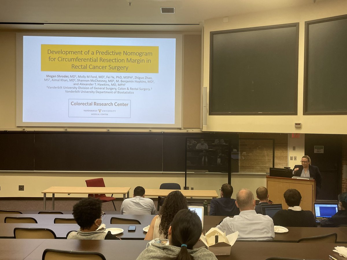 Very proud of @VUMCSurgRes <a href="/megshroder/">Megan Shroder, MD</a>. One of 6 trainees selected to present at this years @VUMCGME Research Day. Another great collaboration between @vumccolorectal @vandy_biostat . More to come on this topic <a href="/ASCRS_1/">ASCRS_1</a> #ASCRS22