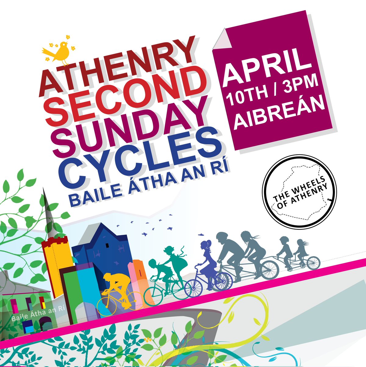 WheelsOfAthenry's tweet photo. Join us this Sunday, the 10th of April, at 3PM, at the Market Square for our next Athenry #SecondSundayCycle!

We will be cycling the Duck Run / Slí Loch na Lachain! This is the light blue route on the map 👇

More info on the FB event page:
https://t.co/HDxZgrwmpW
Please RT! 😊 https://t.co/8f5Nt26wzo