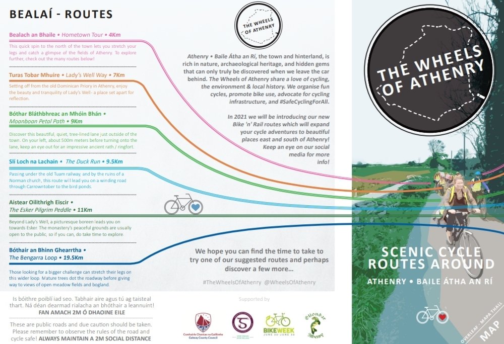 WheelsOfAthenry's tweet photo. Join us this Sunday, the 10th of April, at 3PM, at the Market Square for our next Athenry #SecondSundayCycle!

We will be cycling the Duck Run / Slí Loch na Lachain! This is the light blue route on the map 👇

More info on the FB event page:
https://t.co/HDxZgrwmpW
Please RT! 😊 https://t.co/8f5Nt26wzo